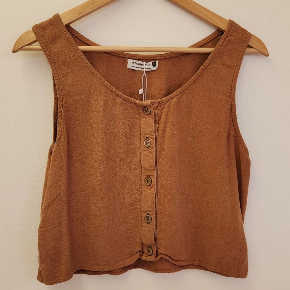 Jackson Rowe set, top and pants, linen viscose blend